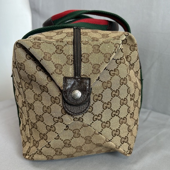 Gucci GG Monogram Web Medium Collapsible Carry-On Duffle Bag - Picture 6 of 12